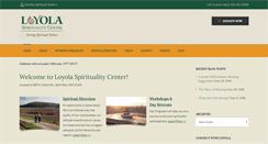 Desktop Screenshot of loyolaspiritualitycenter.org