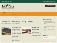 Tablet Screenshot of loyolaspiritualitycenter.org